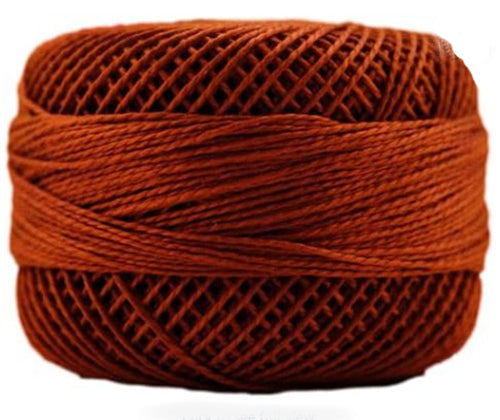 Presencia Perle Cotton - Size 8 - 7656 DARK MAHOGANY