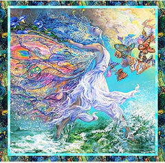 SALE - Tropical - 3 Wishes - Call of the Sea - Mermaid Large 4 Block PANEL - 17987-Multi - SAVE 30%