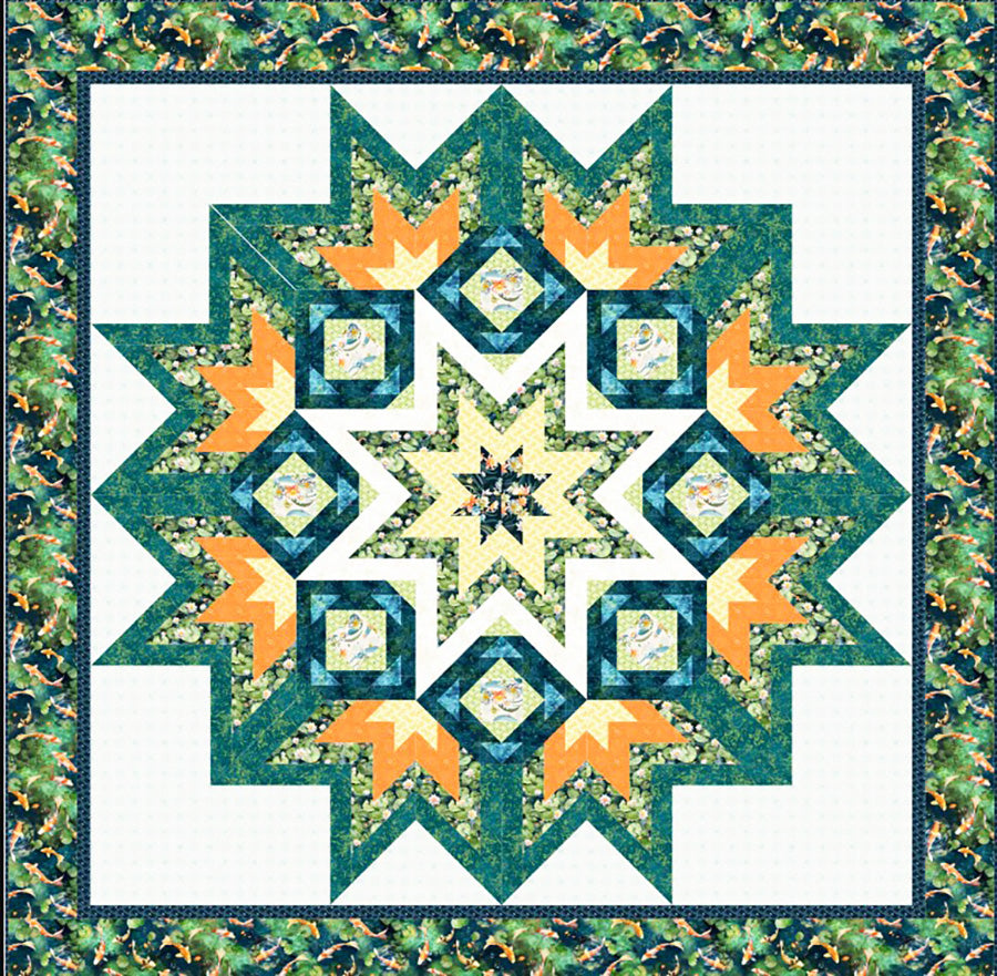 *Asian - KOI POND - FREE Download Quilt Pattern