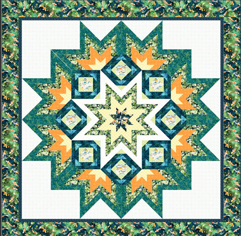 *Asian - KOI POND - FREE Download Quilt Pattern