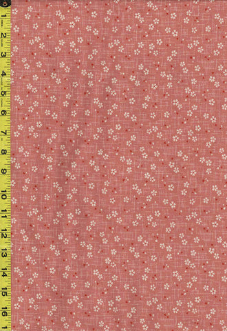 Japanese Sevenberry - Kasuri Collection - Tiny Floating Cherry Blossoms with Red Petals - SB-88227D2-1 - Rosey Pink
