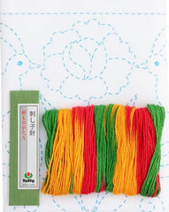 Sashiko World - Mexico - Sampler Kit with Needle & Thread - Quetzal