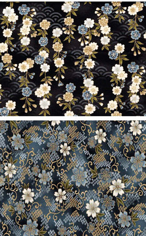 *Japanese - Imperial Collection - 6 Fat Quarter Bundle - 3 each of 2 Designs