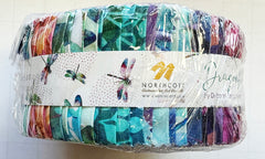 *Fabric Art - Northcott Dragonfly Dance - Pre-Cut Strips - 2 1/2" Strip Roll - Multi-Colors