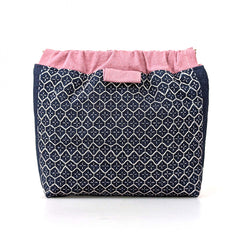 QH Textiles - Sashiko Flex Frame Purse Kit - Kikkou-Hana-Zashi - Navy - ON SALE - 30% OFF