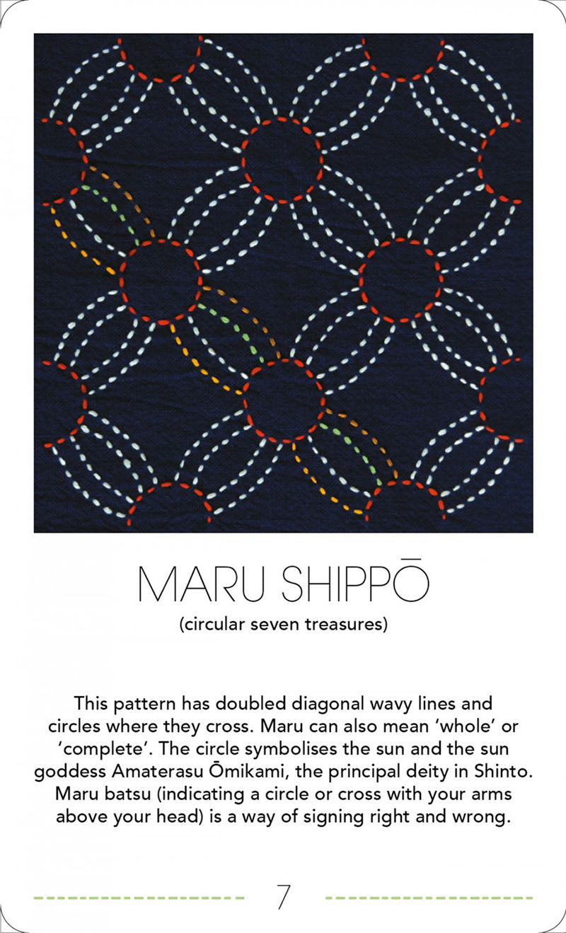 Simple Shippo Japanese Sashiko Kit Beginner,Hand Embroidery DIY