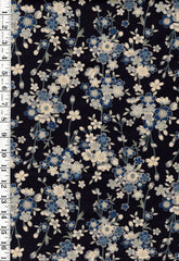 *Japanese Sevenberry - Cherry Blossom Clusters - SB-850560-D1-1 - Indigo - By the Half Yard