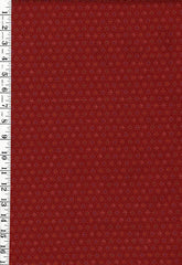 Japanese - Sevenberry Kasuri Collection - Small Asanoha with Colorful Centers - SB-88227D1-4 - Dark Brick Red