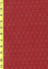 Japanese - Sevenberry Kasuri Collection - Asanoha-like Motif - SB-88229D3-2 - Dark Brick Red