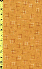 *Japanese - Sevenberry Kasuri Collection - Floating Squares & Crosses - SB-88229D1-2 - Dark Gold (Mustard)