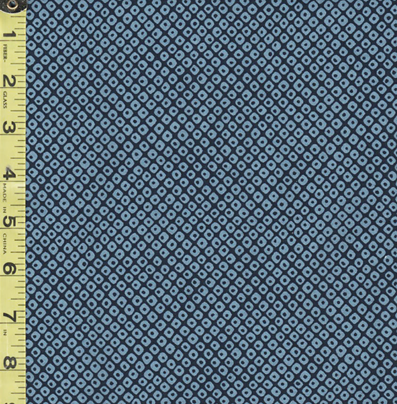Japanese - Sevenberry Kasuri Collection - Shibori Dot Motif - SB-88220D6-4 - Blue & Navy - Last 2 7/8 Yards