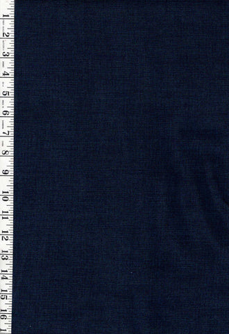 *Japanese - Sevenberry Solid - Rustic Linen-Like Woven Cotton- SB-881001-12 - Dark Navy-Indigo - By the Half Yard