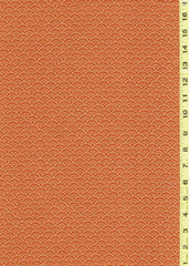 Japanese - Sevenberry Kasuri Collection - Small Dotted Wave (Seigaiha) - SB-88222D3-1 - Pumpkin