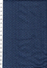 *Japanese - Sevenberry Small ( 1 inch) Tonal Asanoha - Navy - Last 1 yard - Piece 1