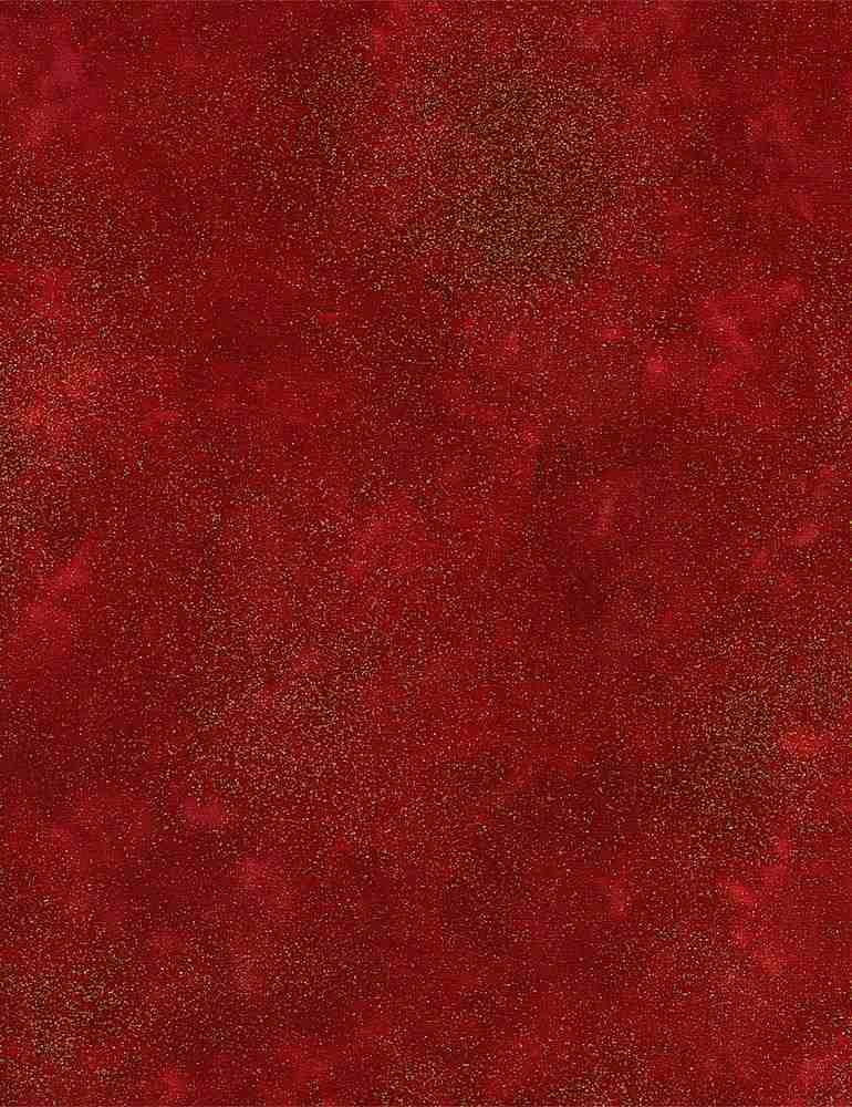 *Blender - Timeless Treasures - Shimmer - RED & Gold Metallic - Last 2 1/8 Yards