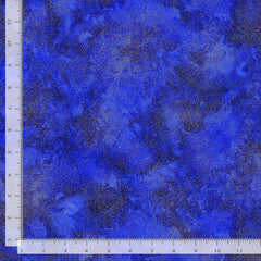 *Blender - Timeless Treasures - Shimmer - ROYAL & Gold Metallic - By the Half Yard
