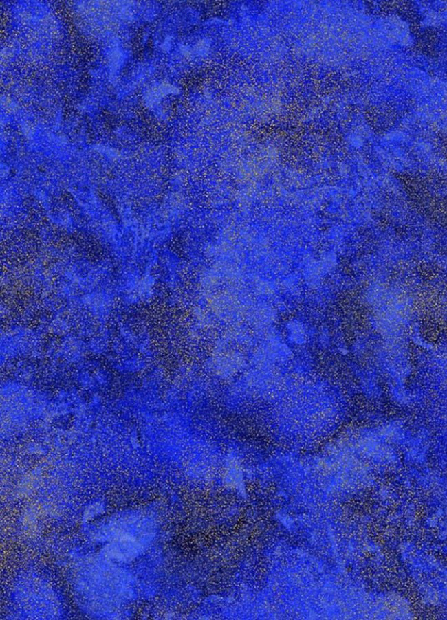 *Blender - Timeless Treasures - Shimmer - ROYAL & Gold Metallic - By the Half Yard