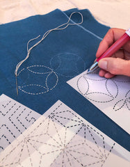 *Sashiko Stencils - 9 Design Traditional Collection - Sylvia Pippen