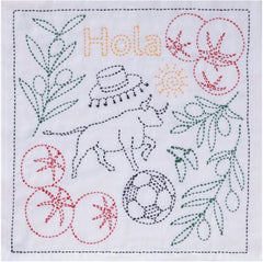 Sashiko World - Spain - Sampler Kit with Needle & Thread - Hola