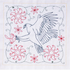 Sashiko World - Spain - Sampler Kit with Needle & Thread - Imperial Eagle