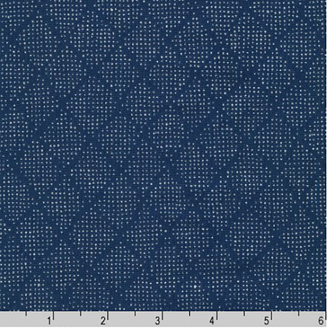 Asian - Imperial 18 - Metallic Dotted Diamonds - SRKM-21205-9 - NAVY