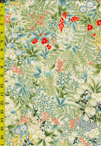 *Asian - Imperial Collection-Honoka - Floral Garden - SRKM-21933 - 270 - Meadow (Ivory) - Last 1 2/3 Yards