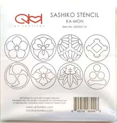 Sashiko Stencil - # 31 Kamon (Crests) - ON SALE - SAVE 40% - LAST ONE