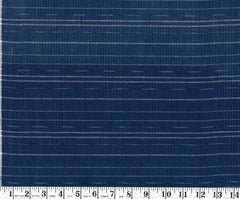 973 - Vintage Woven Stripe Japanese cotton fabric - Navy, Gray