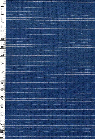 973 - Vintage Woven Stripe Japanese cotton fabric - Navy, Gray