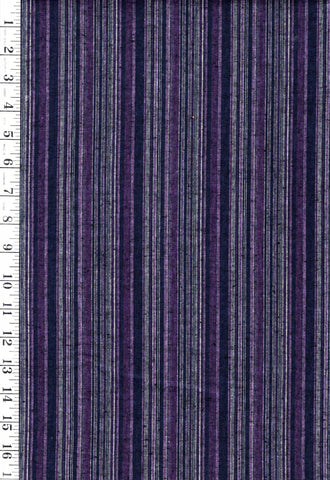 SALE - Japanese - Senyo Woven Mini Stripe - SY-2013-1K - Purple, Black & Gray - SAVE 30% - By the Yard