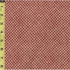 *Japanese - Sevenberry Kasuri Collection - Kanoko - Faux-Shibori Dot Motif - SB-88222D6-1 - Dark Brick Red & Tan