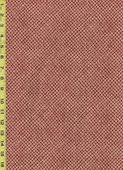 Japanese - Sevenberry Kasuri Collection - Kanoko - Faux-Shibori Dot Motif - SB-88220D6-1 - Dark Brick Red & Tan