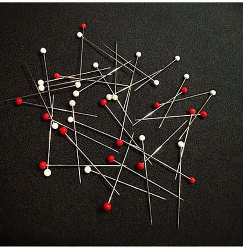 Notions - Japanese Fine Silk Pins with Glass Heads | Shibori Dragon