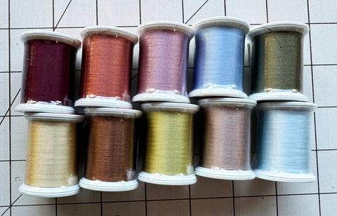 *Superior Silk Thread - Fine 100wt - ASSORTMENT PACK # 2 - 10 PACK SPECIAL - 50% OFF