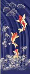 *Asian - WAGARA Splashing Spirits Panel - Navy