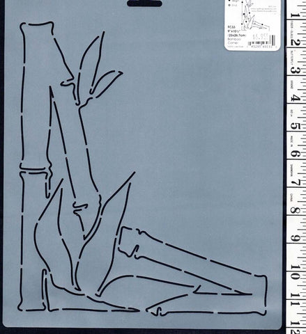 Sashiko Stencil - FC33 - Bamboo Corner - 9