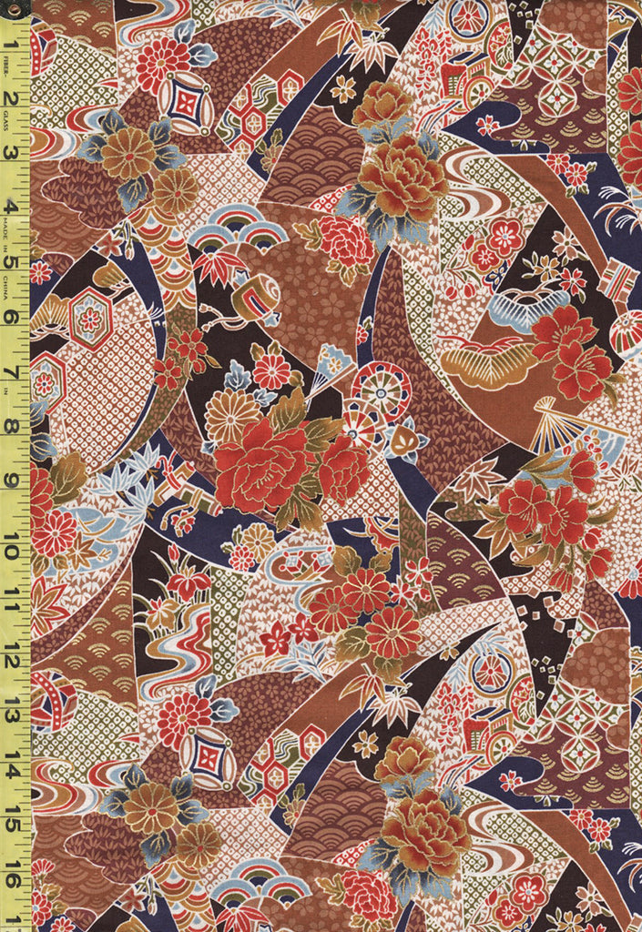 Japanese Collage Patterns *Japanese - Compact Japanese Floral Collage with Japanese Motifs - TAK ...