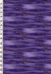 *Asian - TSURU Gold Metallic Speckled Clouds - TSUR-5263-C - Lavender Purple