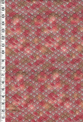 *Asian - Small Japanese Seigaiha (Wave) - CD7225 - Pink - ON SALE - SAVE 30% - By the Yard
