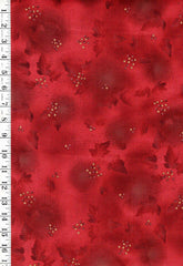 *Floral - Origins Leaves & Berries - Rosey Brick Red - Last 1 2/3 yard