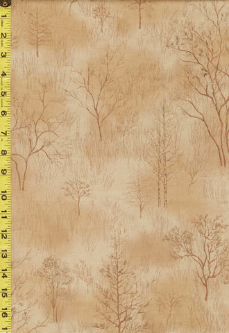 *Japanese - Yoko Saito Centenary Collection - Forest Trees - CE-10522S-C - Taupey Brown