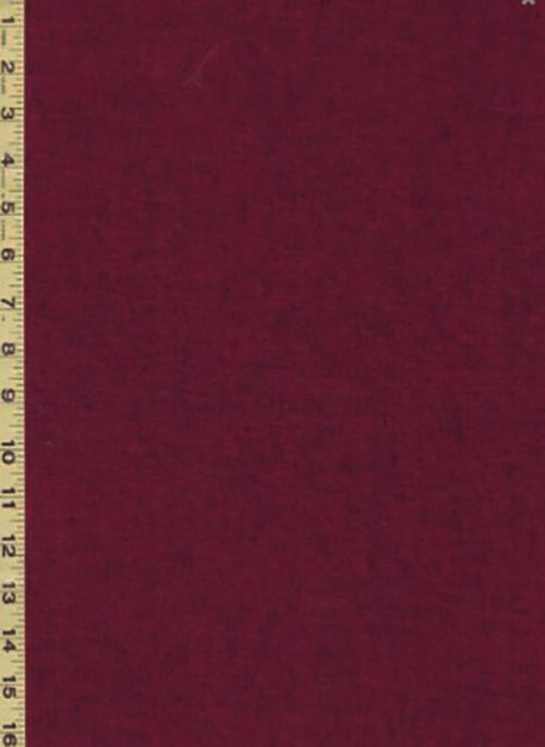 Japanese - Tsumugi Fabric - KF-2003 - Deep Red (Magenta) - Last 2 1/8 Yards