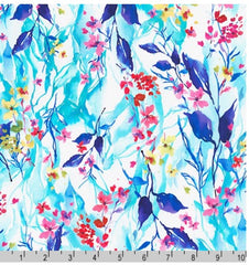 Floral - Bright Side Colorful Wildflowers - WELD-19713-390 - Breeze - ON SALE - SAVE 20% - Last 2 1/2 Yards