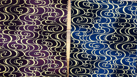 Asian - Kona Bay - Gold Metallic Water Swirls - 10