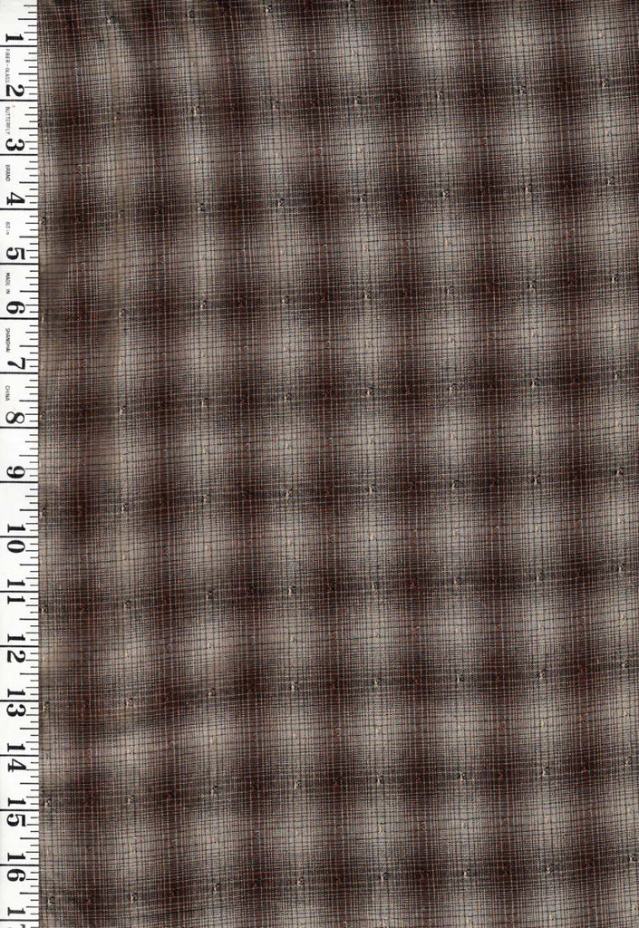 Woven Cotton - Yoko Saito Lecien Centenary Collection - Woven Stripes with Texture # 31848 - Brown - ON SALE - $5.00 By the Yard