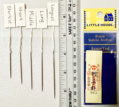 Notions - Japanese Misuya Hand Sewing Needle - ASSORTED SIZES - 1 OF EACH SIZE