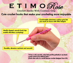 Notions - Tulip Crochet Hook - Etimo Rose - No. 6.00mm (10.0)