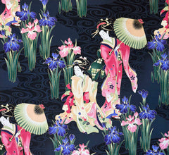 Quilt Pattern - The Art of the Quilt - Beautiful with Kona Bay Geisha Panel - Black