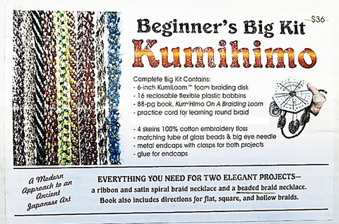 *KUMIHIMO - Beginner's Big Kit - Two Necklace Projects - ON SALE - 20% OFF