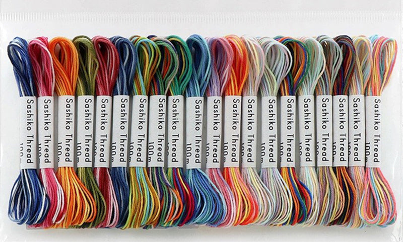 *Sashiko Thread - Olympus ST-05V - Mini 102 Sashiko "VARIEGATED" Mini Collection
